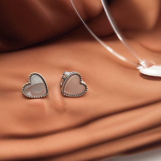 Classic Heart Set in Italian 92.5 Silver