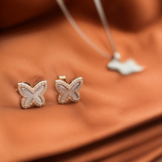 Butterfly Elegance Set in Italian 92.5 Silver