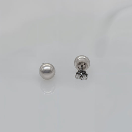 Elegance Pearl Glow Studs in Italian 92.5 Silver”