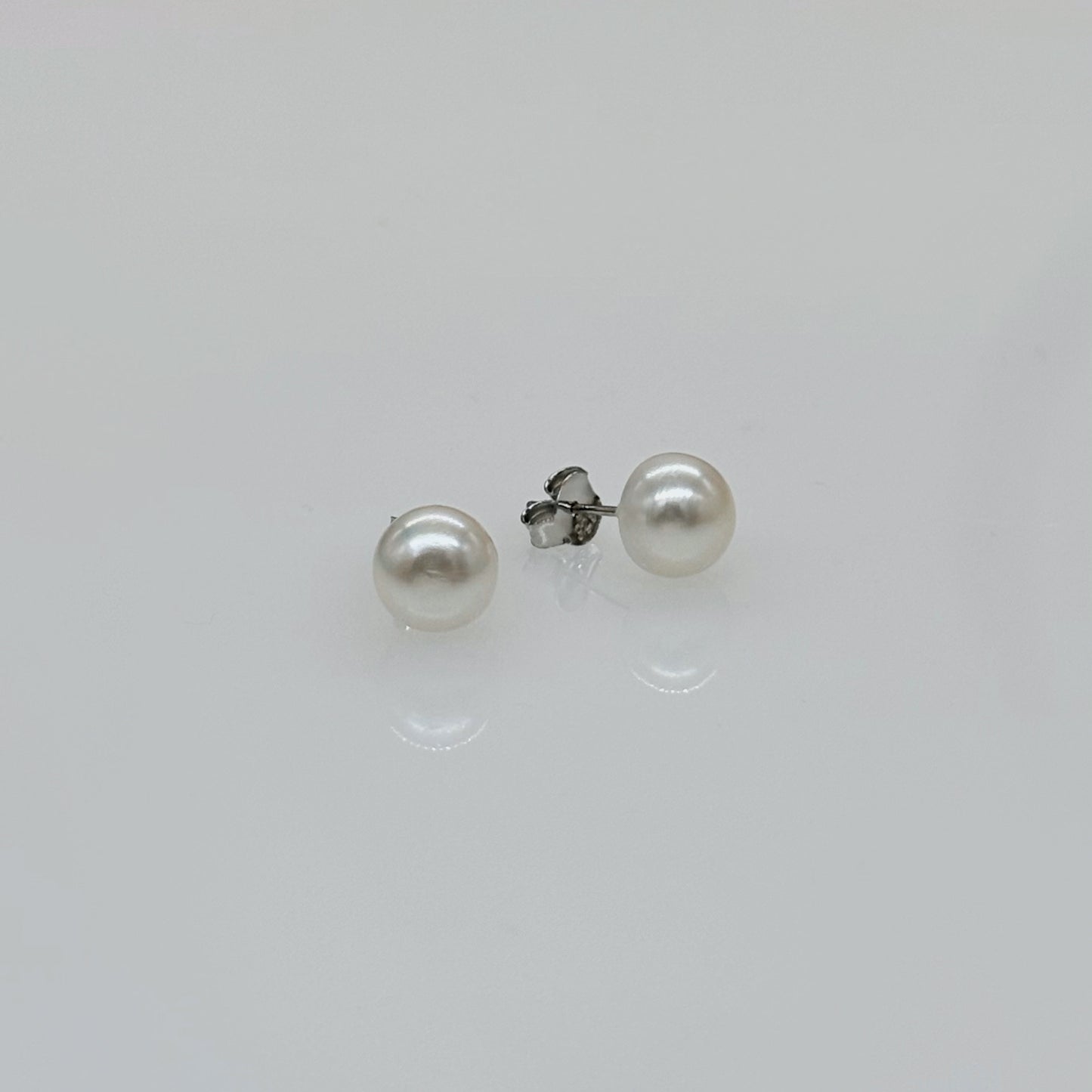 Elegance Pearl Glow Studs in Italian 92.5 Silver”