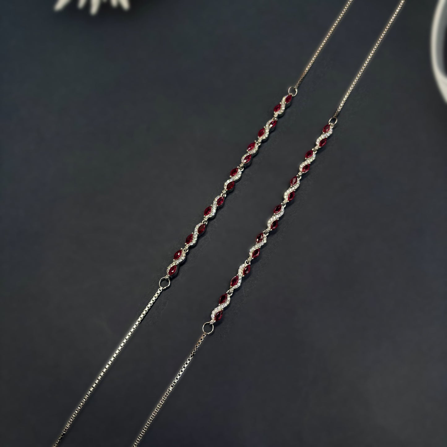 ❤️ Ruby Grace Royale Anklets ❤️ Italian 92.5 Sterling Silver | Timeless Feminine Elegance