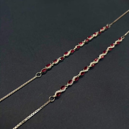 ❤️ Ruby Grace Royale Anklets ❤️ Italian 92.5 Sterling Silver | Timeless Feminine Elegance