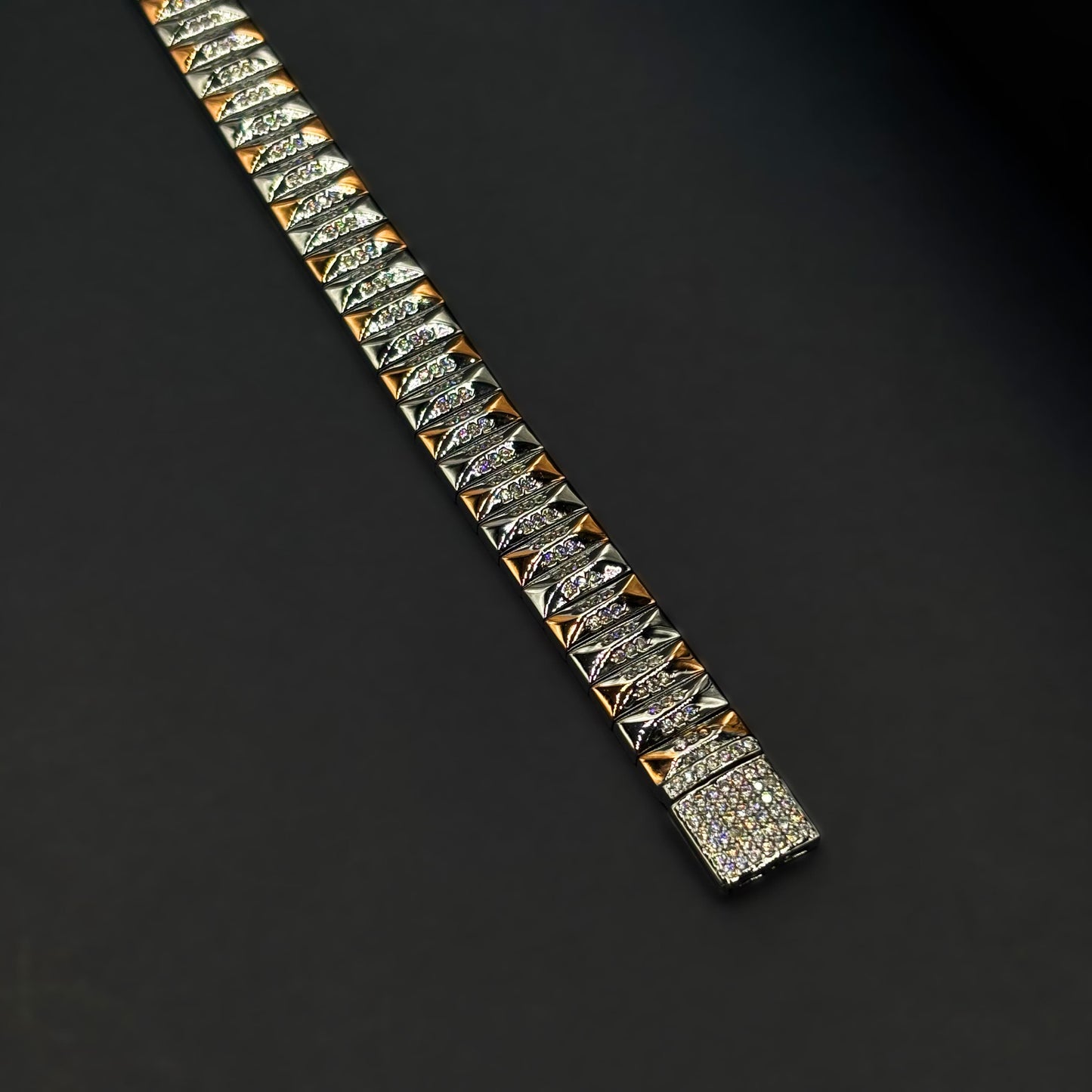 ✨ Regalia Luxe Gold Rhodium Bracelet Italian 92.5 Sterling Silver | Bold Luxury Redefined