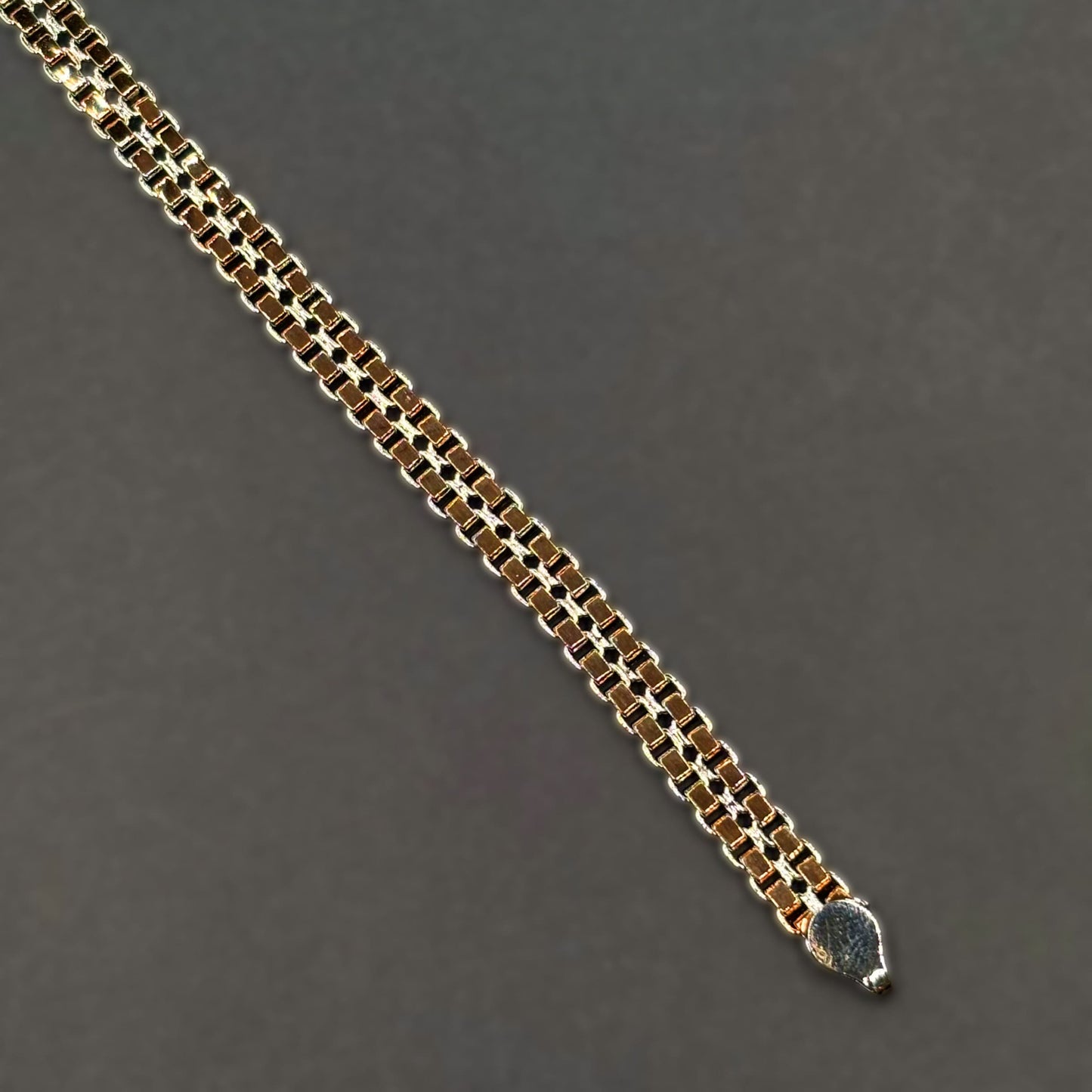 ✨ VersaLuxe Dual-Side Chain Bracelet – Italian 92.5 Sterling Silver | Rose Gold Rhodium Finish