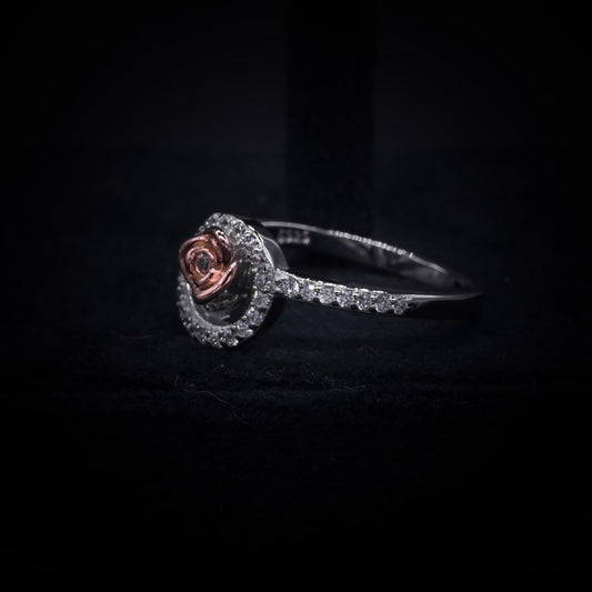 Enchanted Rose Swirl Ring – Italian 92.5 Silver Luxury Edition