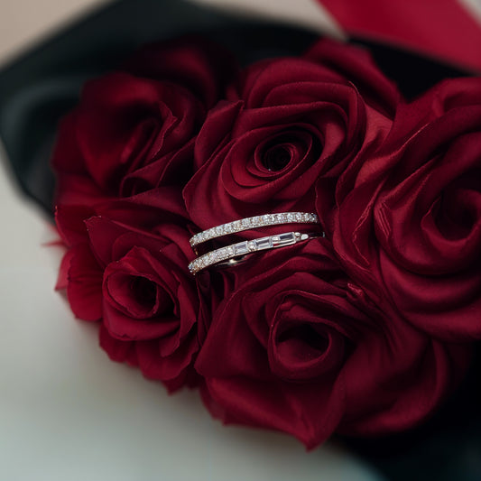 “Eternal Glide Open Ring – Italian 92.5 Silver with CZ Brilliance”