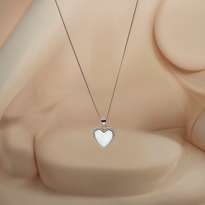 Classic Heart Set in Italian 92.5 Silver