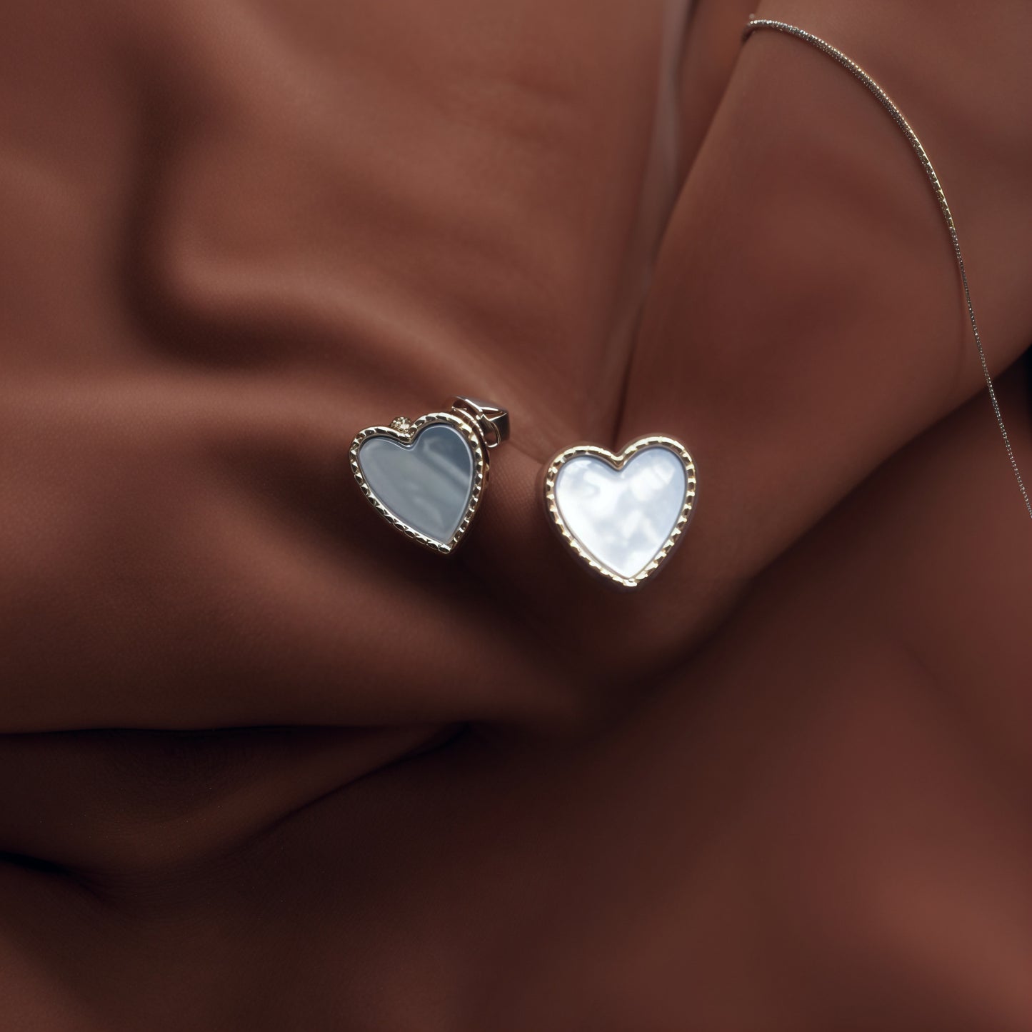 Classic Heart Set in Italian 92.5 Silver