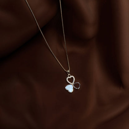 Triple Heart Set in Italian 92.5 Silver