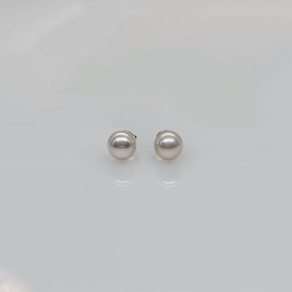 Elegance Pearl Glow Studs in Italian 92.5 Silver”