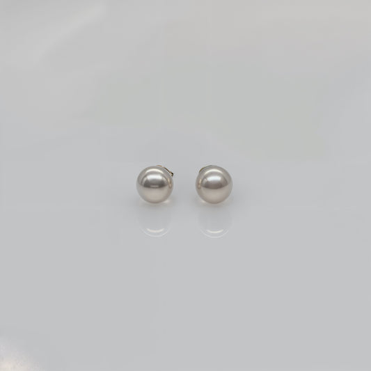 Elegance Pearl Glow Studs in Italian 92.5 Silver”