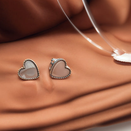 Classic Heart Set in Italian 92.5 Silver
