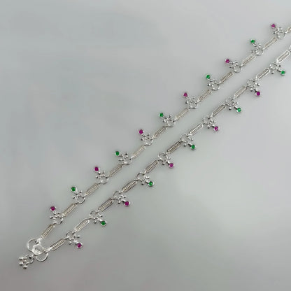 delicate cut stone embellishments Anklet