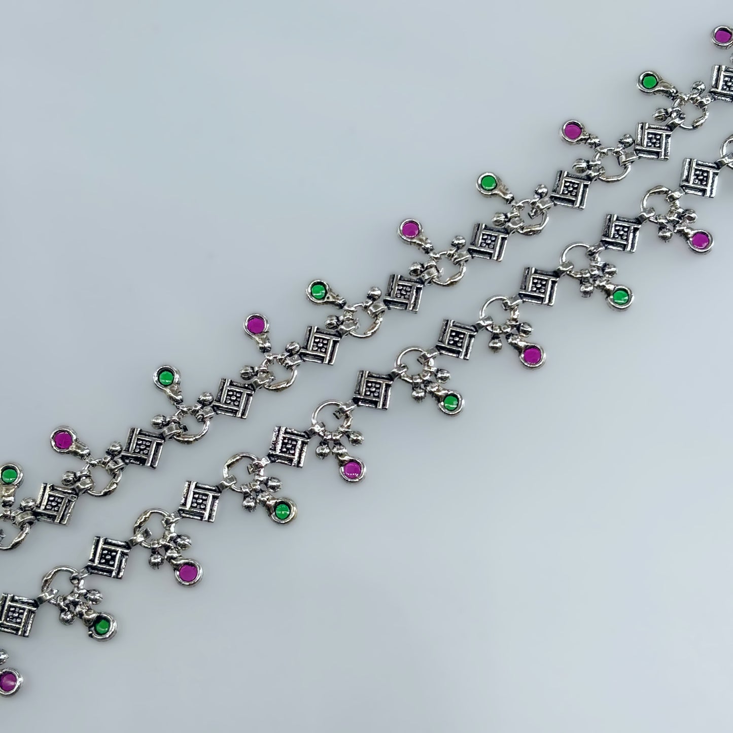 Vintage handmade oxidised Anklet