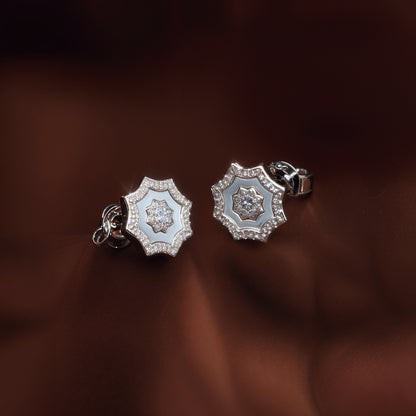 Luxury Floral Star Set in Italian 92.5 Silver