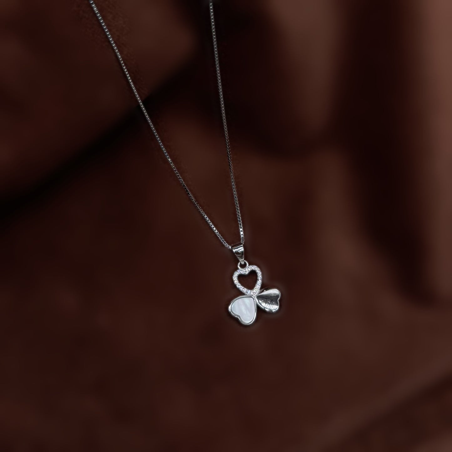 Triple Heart Set in Italian 92.5 Silver