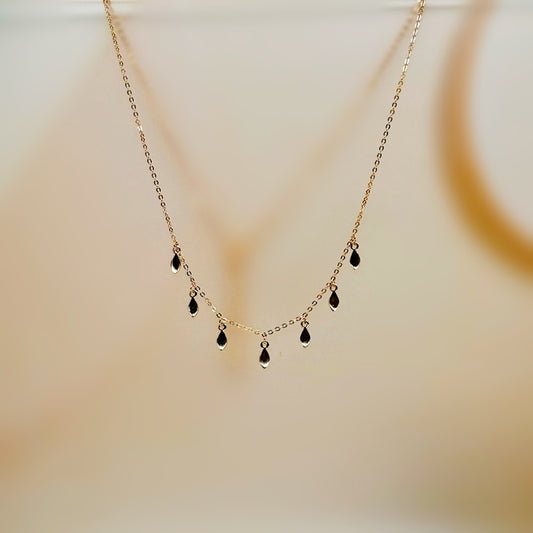 Leaf Charm Necklace in Italian 92.5 Silver