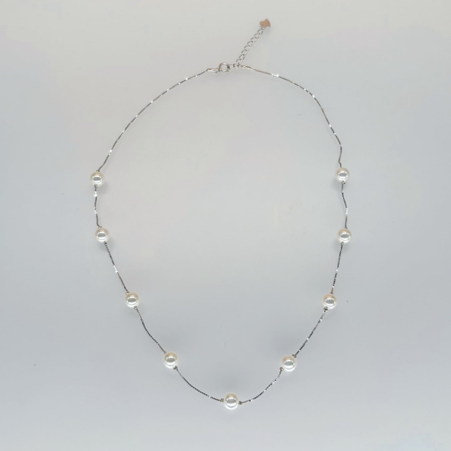 Classic Pearl Symphony Necklace in Italian 92.5 Silver