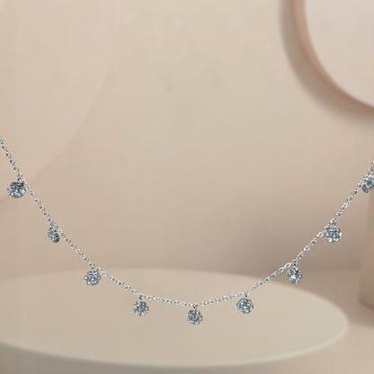 Celestial Cascade Diamond-Shine Necklace