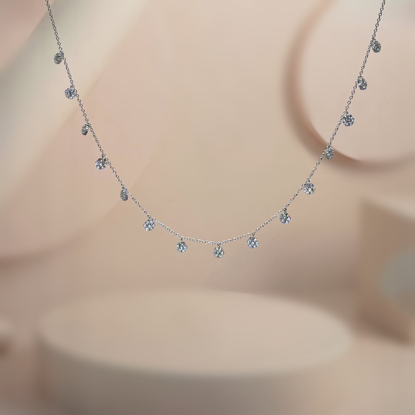 Celestial Cascade Diamond-Shine Necklace