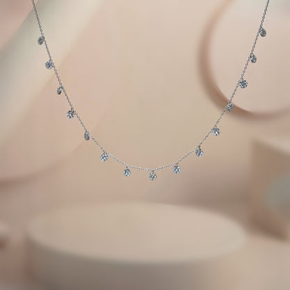 Celestial Cascade Diamond-Shine Necklace