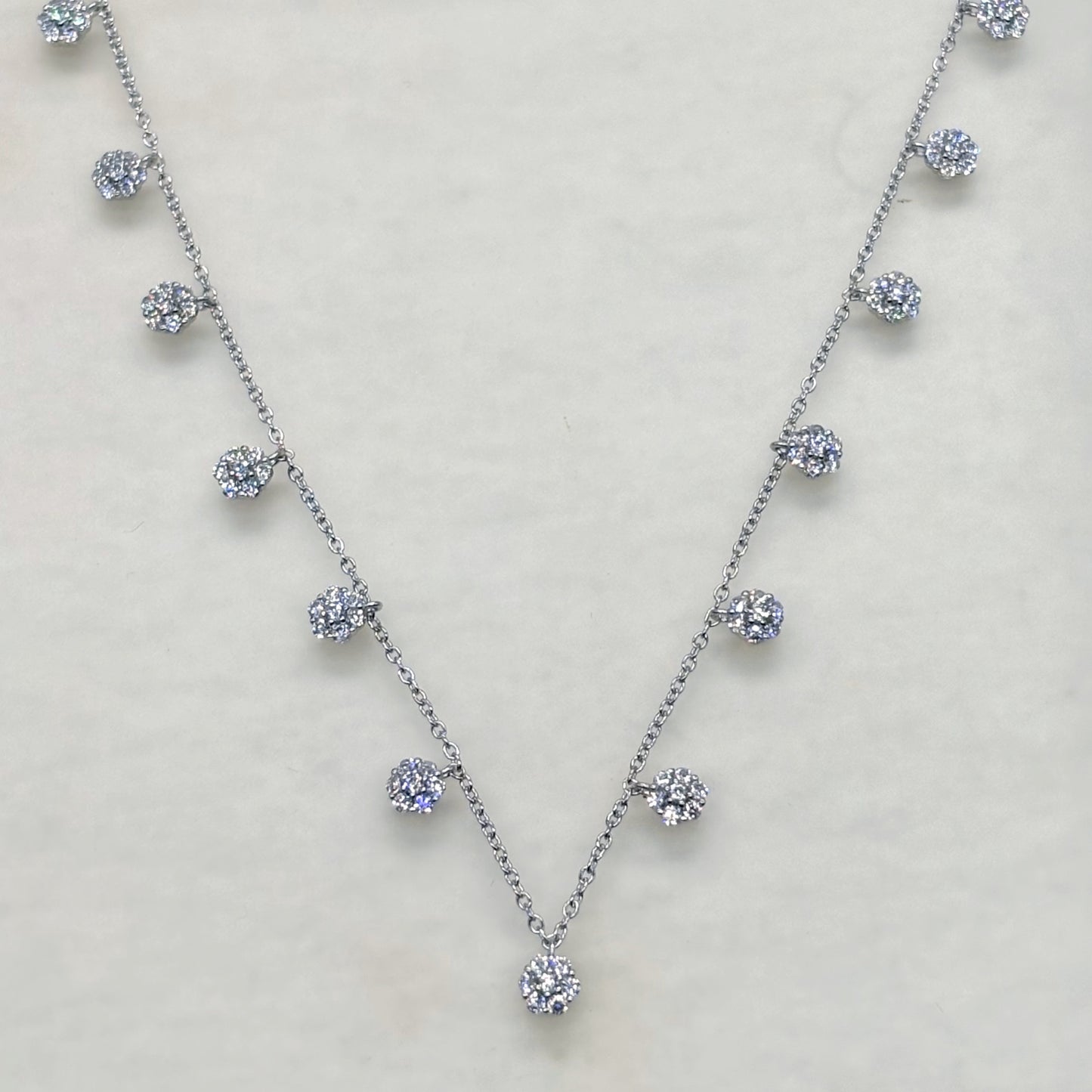 Celestial Cascade Diamond-Shine Necklace