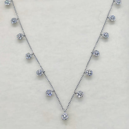 Celestial Cascade Diamond-Shine Necklace