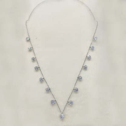 Celestial Cascade Diamond-Shine Necklace