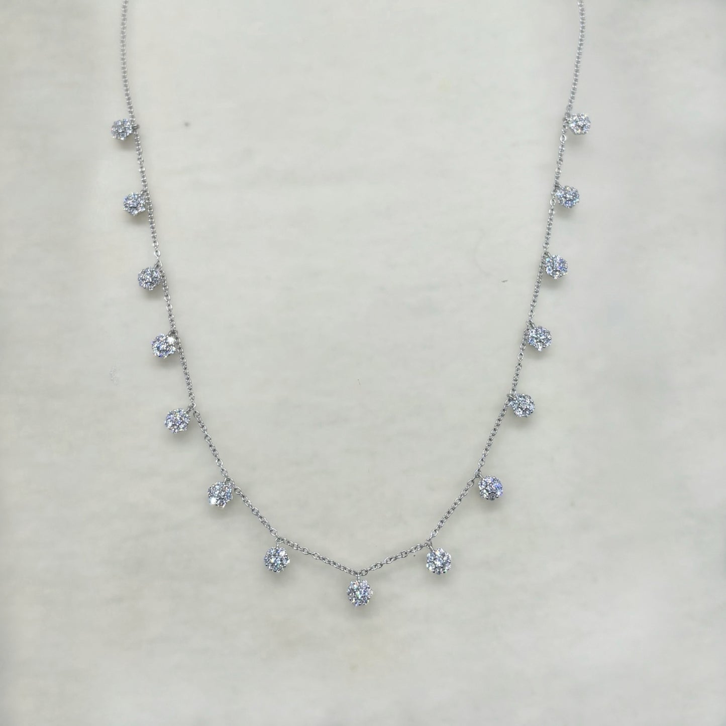 Celestial Cascade Diamond-Shine Necklace