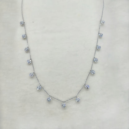 Celestial Cascade Diamond-Shine Necklace