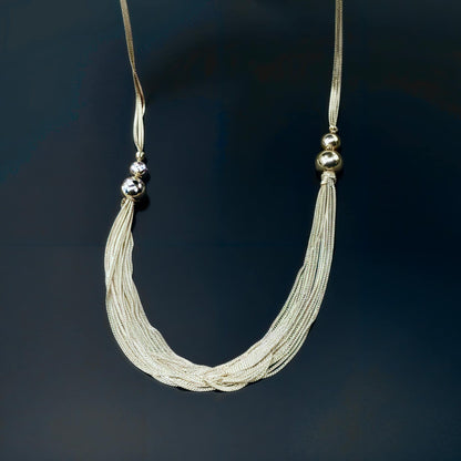 Celestia Cascade™ Italian Silver Statement Necklace