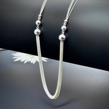 Celestia Cascade™ Italian Silver Statement Necklace