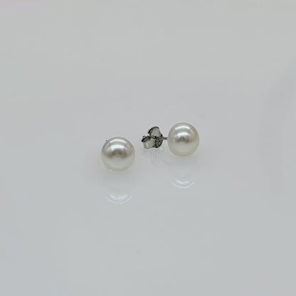 Elegance Pearl Glow Studs in Italian 92.5 Silver”