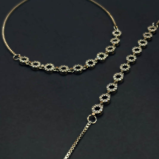 ✨ Imperial Aura CZ Circle Anklets ✨Italian 92.5 Sterling Silver | Timeless Luxury