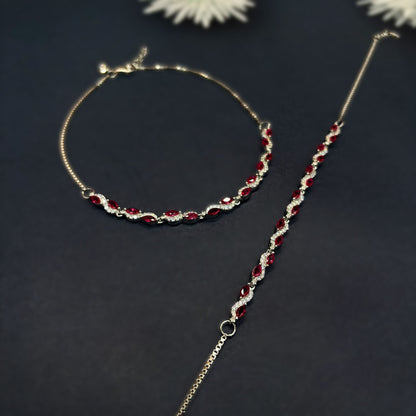 ❤️ Ruby Grace Royale Anklets ❤️ Italian 92.5 Sterling Silver | Timeless Feminine Elegance