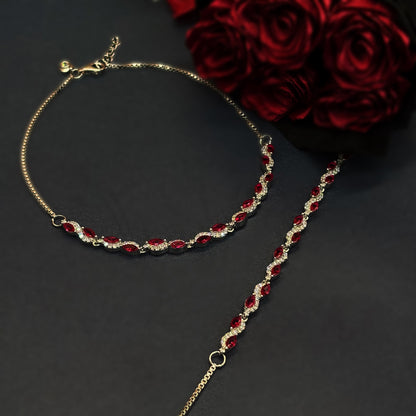 ❤️ Ruby Grace Royale Anklets ❤️ Italian 92.5 Sterling Silver | Timeless Feminine Elegance