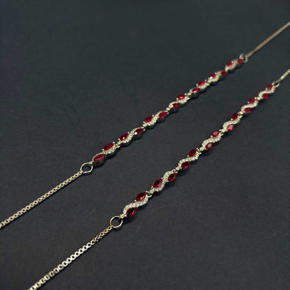 ❤️ Ruby Grace Royale Anklets ❤️ Italian 92.5 Sterling Silver | Timeless Feminine Elegance