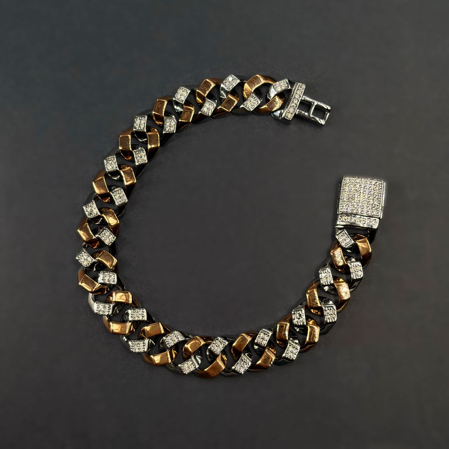 ✨ Aurelia Luxe Cuban Link Bracelet – Italian 92.5 Sterling Silver | Rose Gold Rhodium Finish