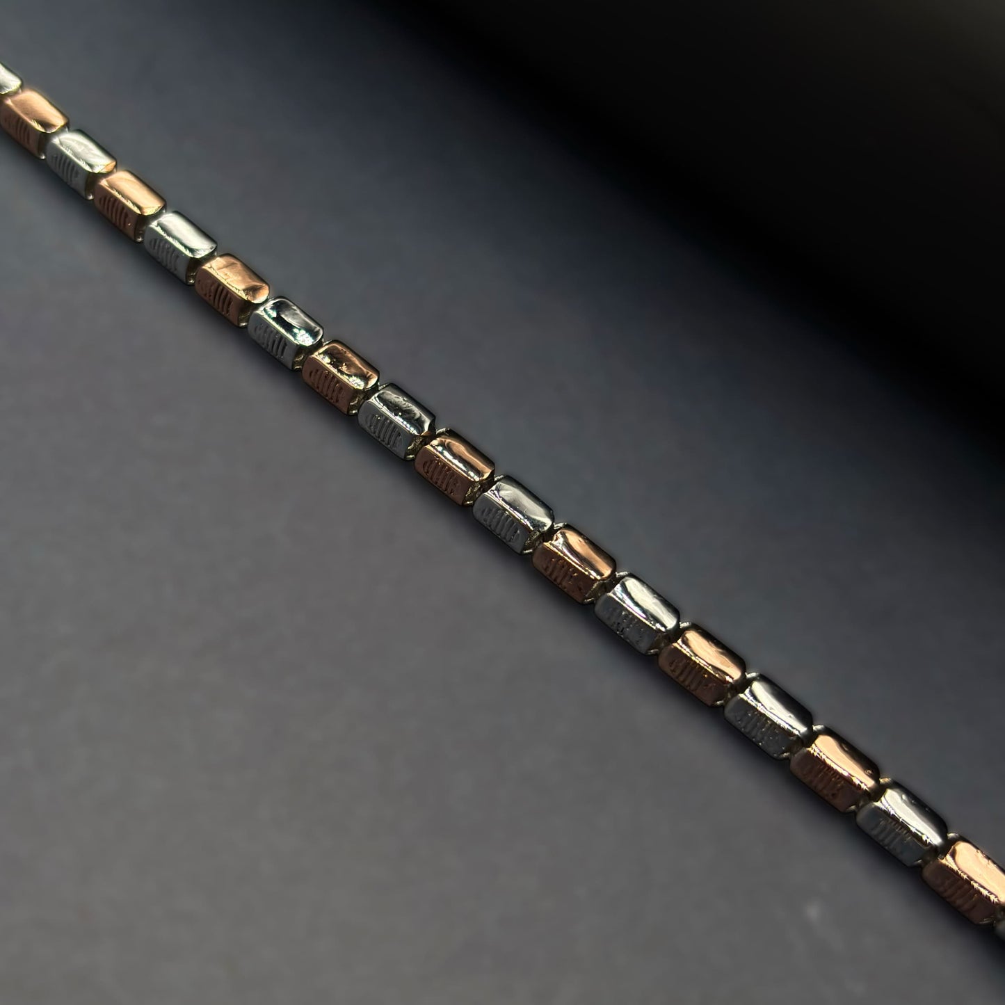 ✨ Titan Edge Premium Men’s Bracelet – Italian 92.5 Sterling Silver | Rose Gold Rhodium Finish