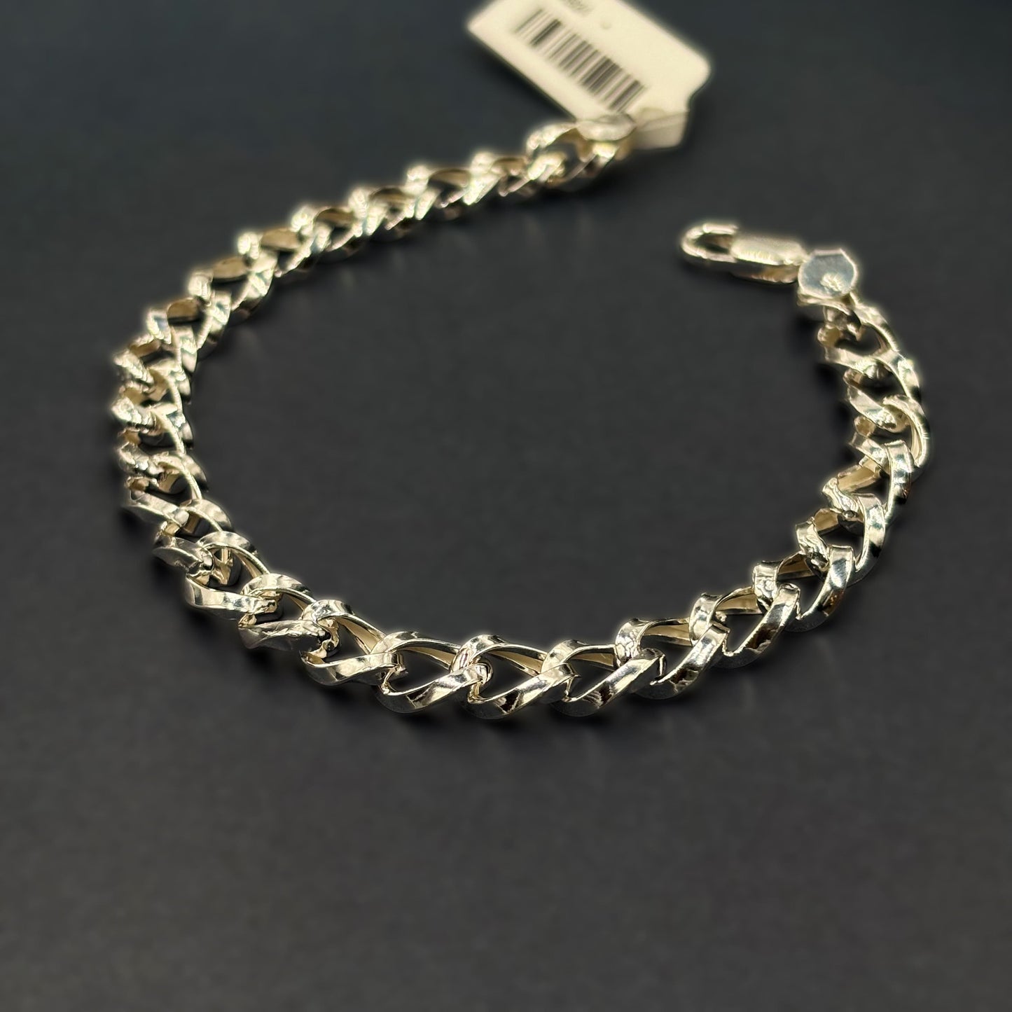 ✨ Classic Cuban Link Premium Men’s Bracelet – Hollow Design | Italian 92.5 Sterling Silver