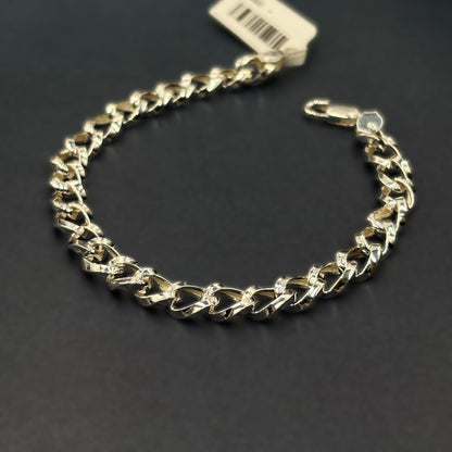 ✨ Classic Cuban Link Premium Men’s Bracelet – Hollow Design | Italian 92.5 Sterling Silver