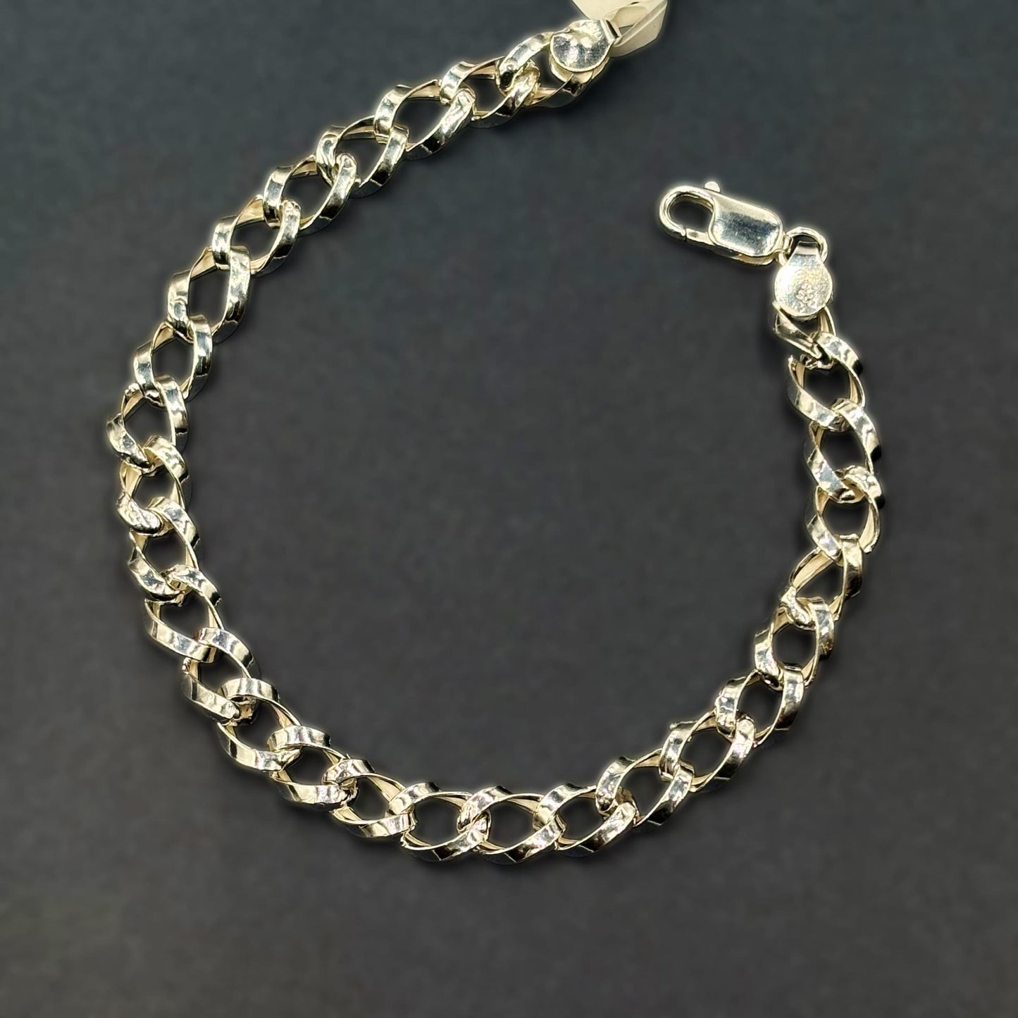 ✨ Classic Cuban Link Premium Men’s Bracelet – Hollow Design | Italian 92.5 Sterling Silver