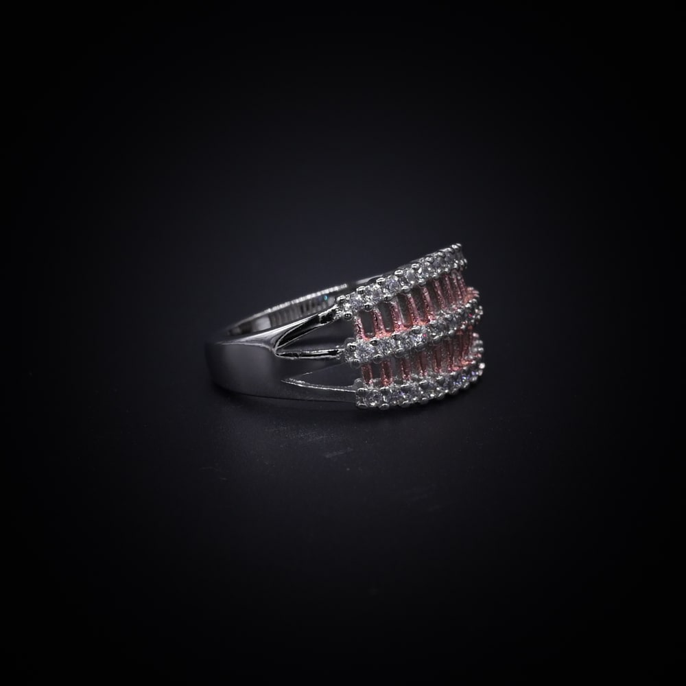 Royal Dual-Row Elegance Ring – Italian 92.5 Silver