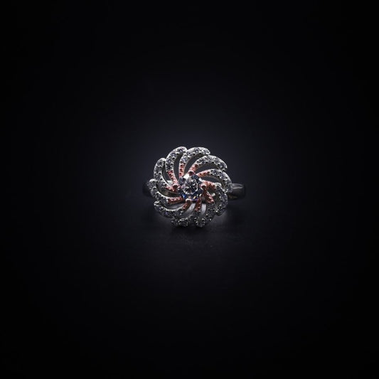 Enchanted Halo Spiral Ring – Italian 92.5 Silver