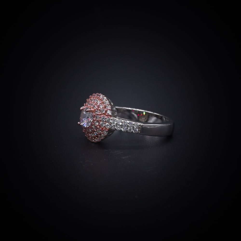 Regal Radiance Halo Ring – Italian 92.5 Silver