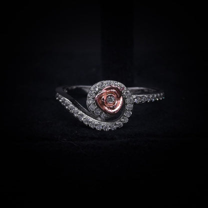 Enchanted Rose Swirl Ring – Italian 92.5 Silver Luxury Edition