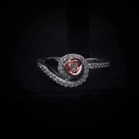 Enchanted Rose Swirl Ring – Italian 92.5 Silver Luxury Edition