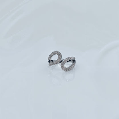 “Eternal Oval Radiance Ring in Italian 92.5 Silver”