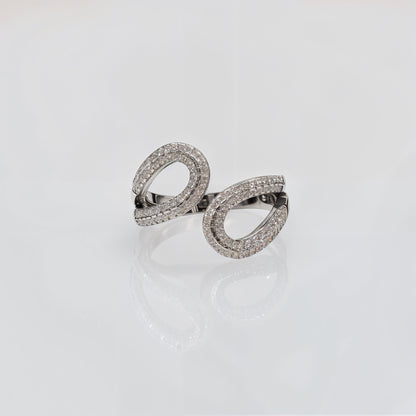 “Eternal Oval Radiance Ring in Italian 92.5 Silver”