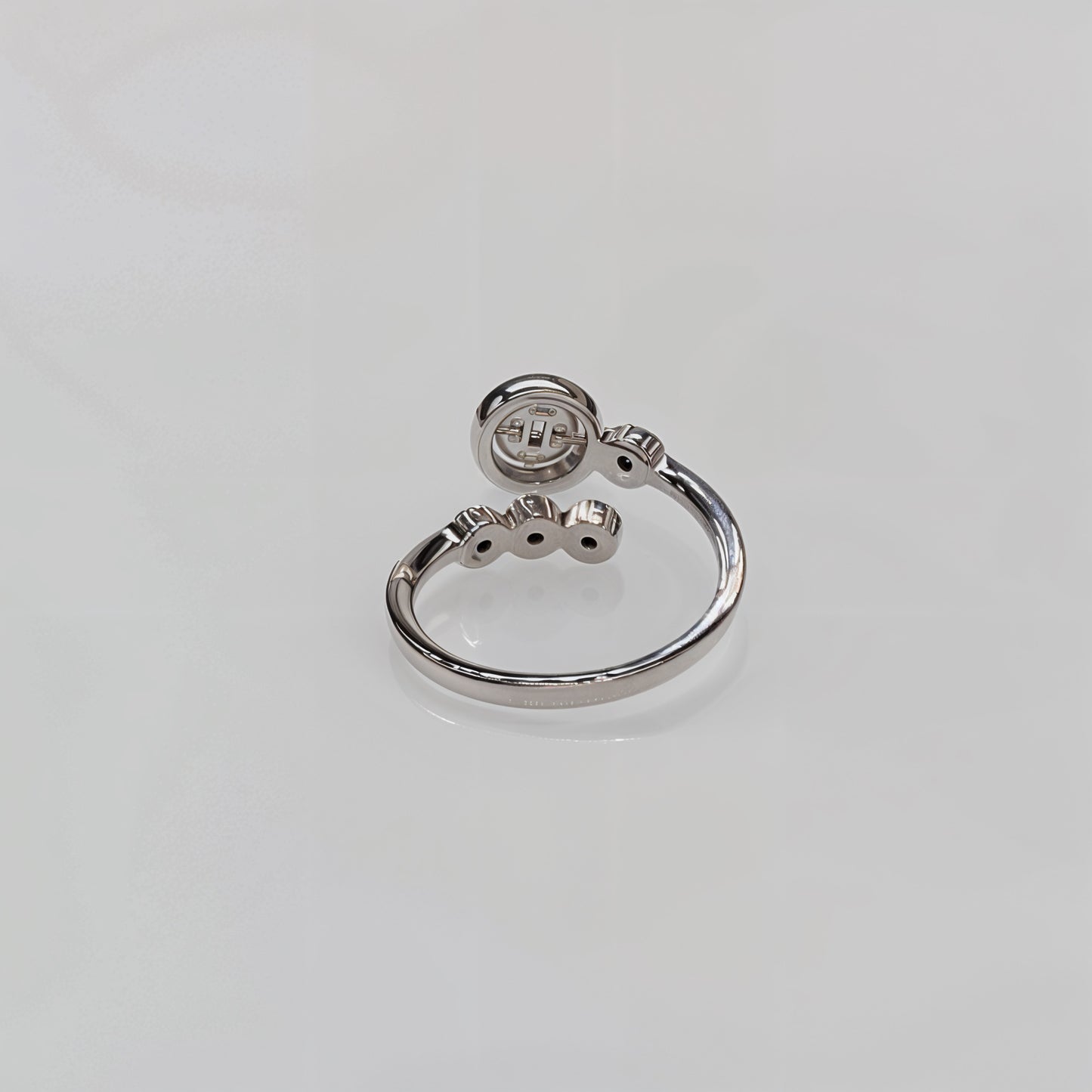 “Celestial Orbit Halo Adjustable Ring – Italian 92.5 Silver & CZ Brilliance”